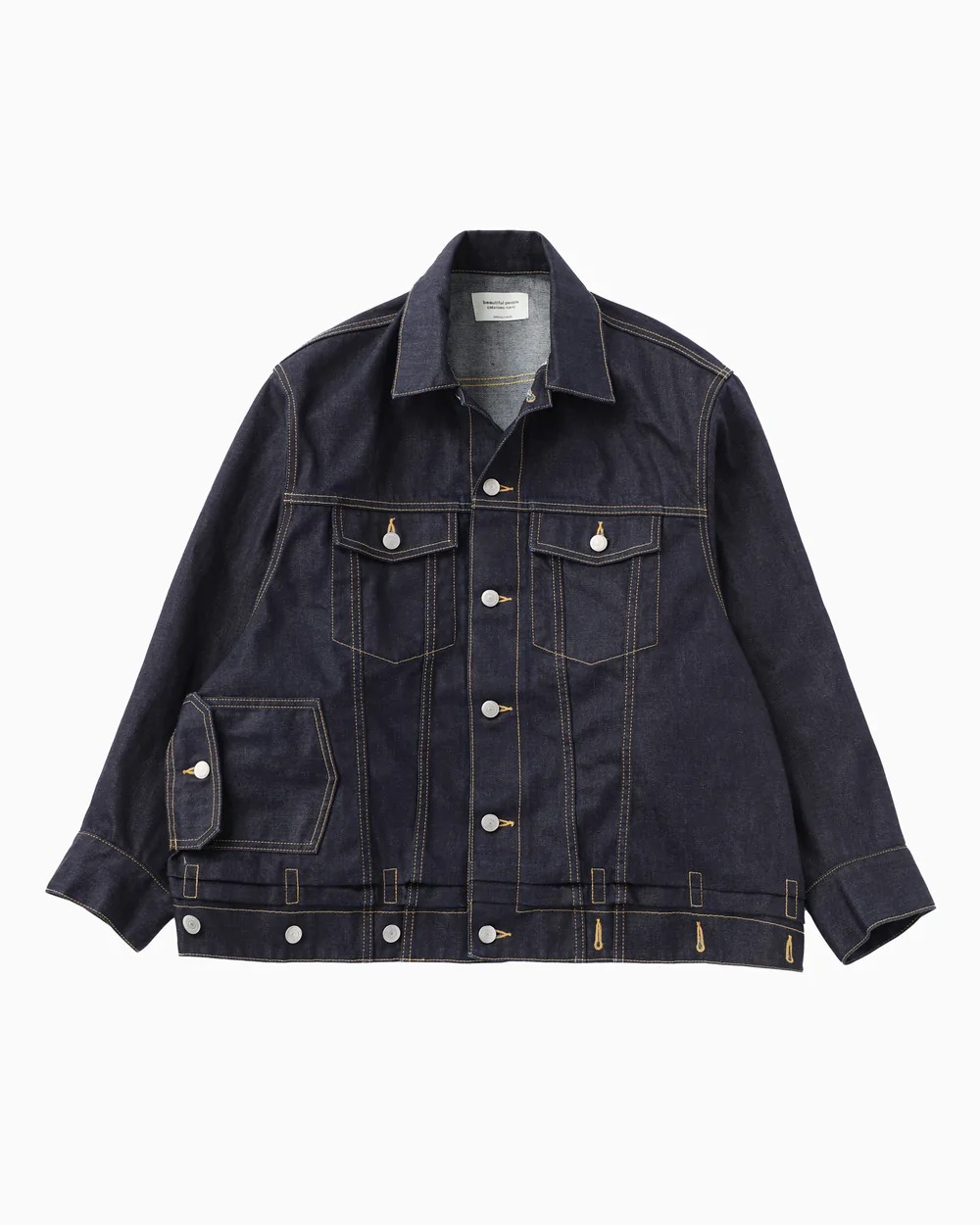 2wayで着られるデニムジャケット