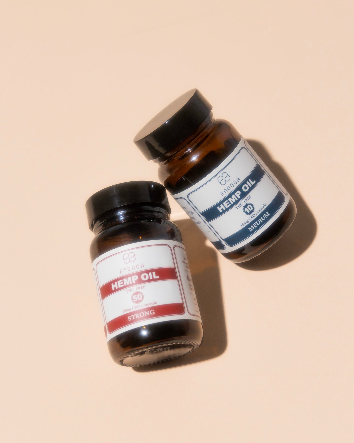 CBDのカプセルのボトル