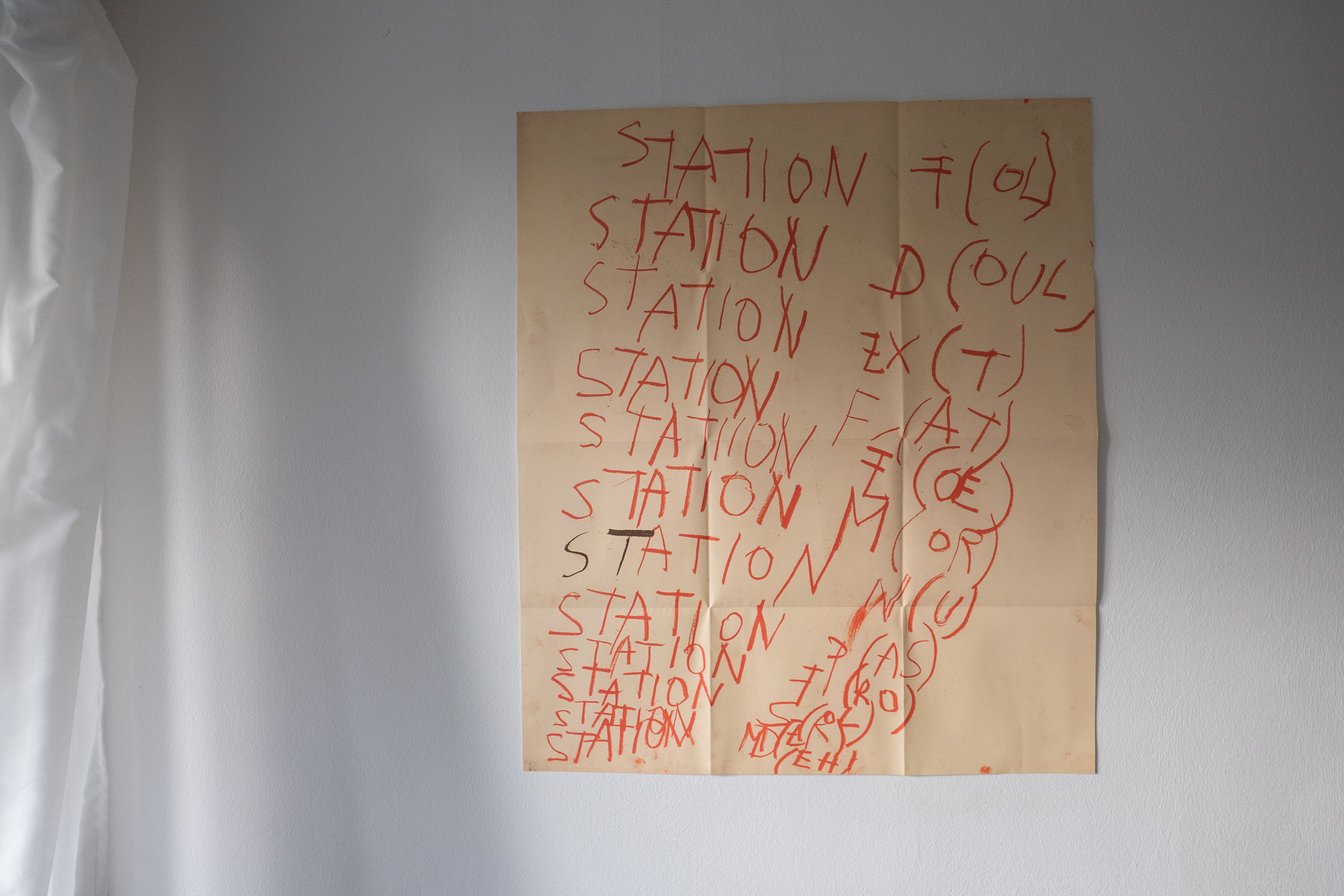 ショーの招待状として送られてきた、フィリップ・ヴァンデンベルグの作品が刷られたポスター