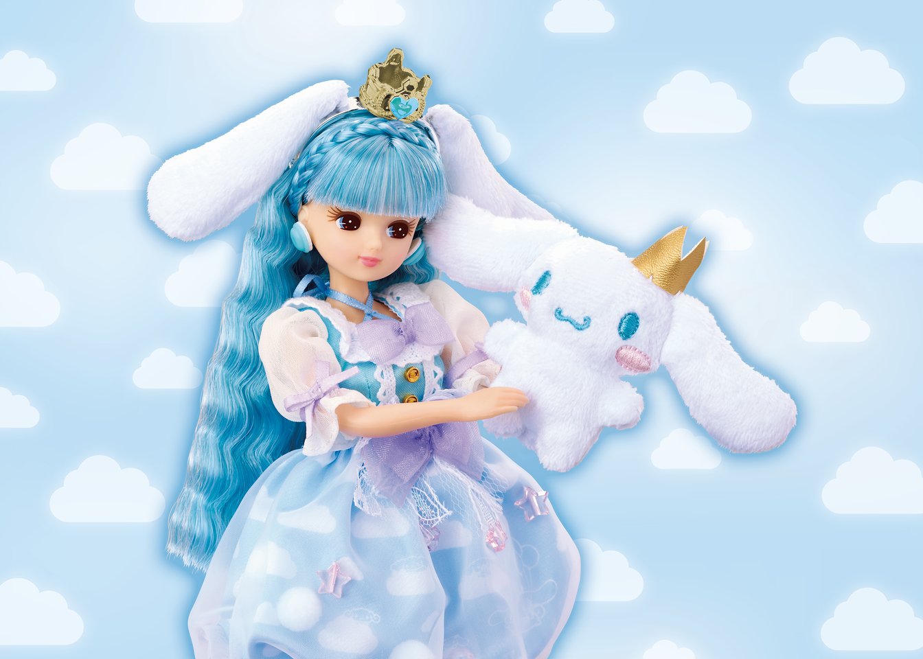 LiccA Stylish Doll Collections「シナモロール アニバーサリースタイル」1万5400円 ©2022 SANRIO CO., LTD. TOKYO, JAPAN (L)