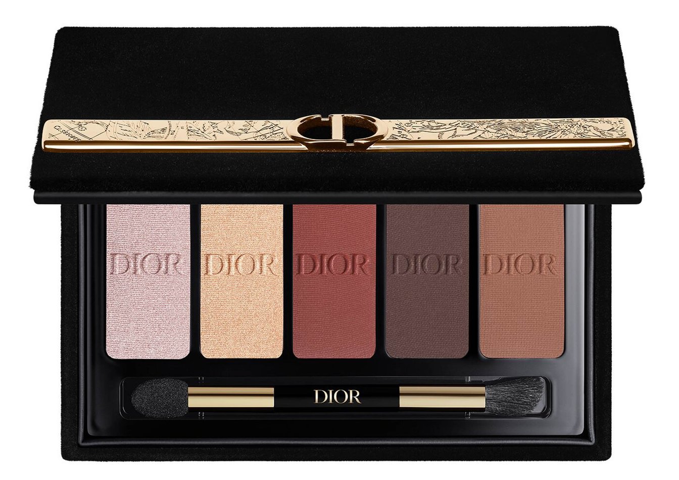 黒いパッケージのブラウンのアイシャドウパレット