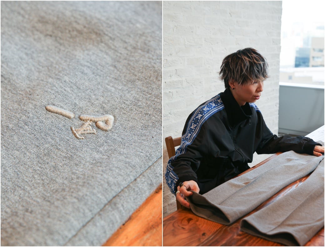 川谷絵音が私服で着用しているヴィトンのグレーパンツ