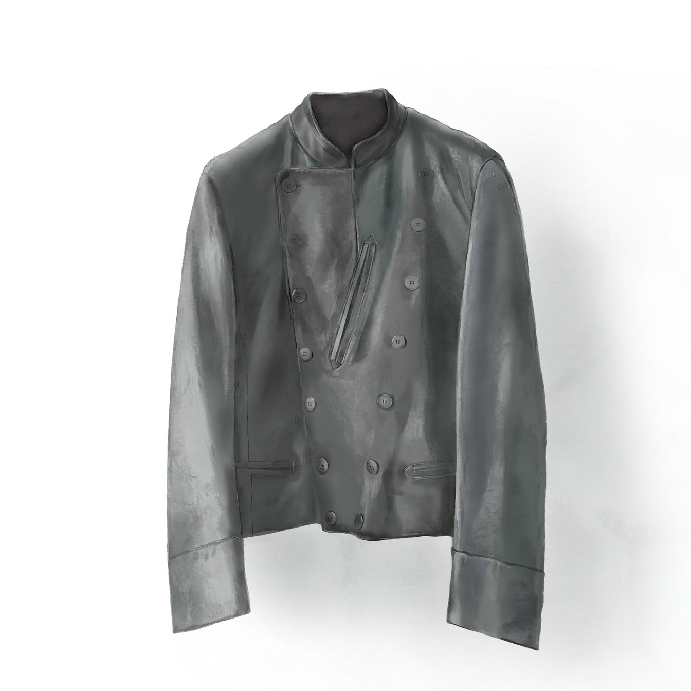 【美品】agnes b. アニエスベー　ナポレオン　ラムレザージャケット agnes b. vintage ナポレオン ラムレザージャケット ビッグ