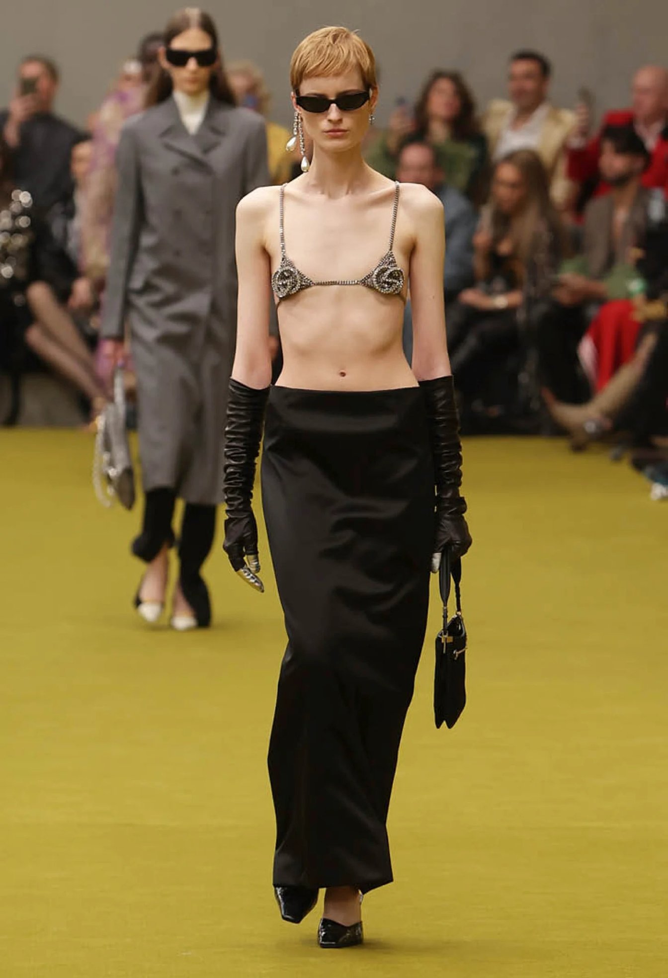 GUCCI ニット ミケーレ期 GUCCI 美品 グッチ ミケーレ期 ボーダー柄 スネークパッチ 長袖