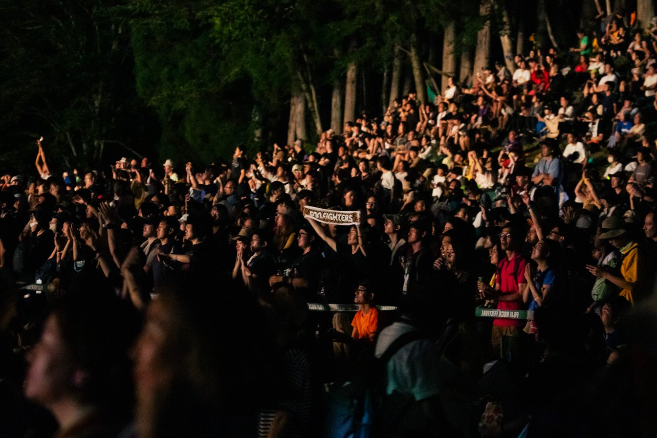 フジロックの観客の様子