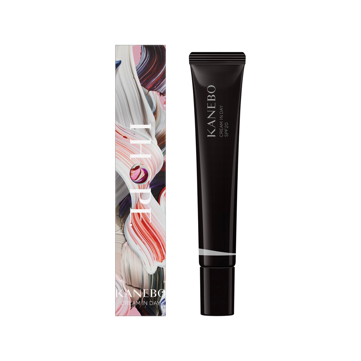 カラフルなパッケージと黒いチューブ式のクリーム