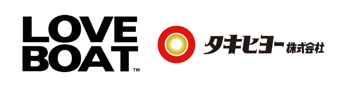 タキヒヨーとラブボートのロゴ