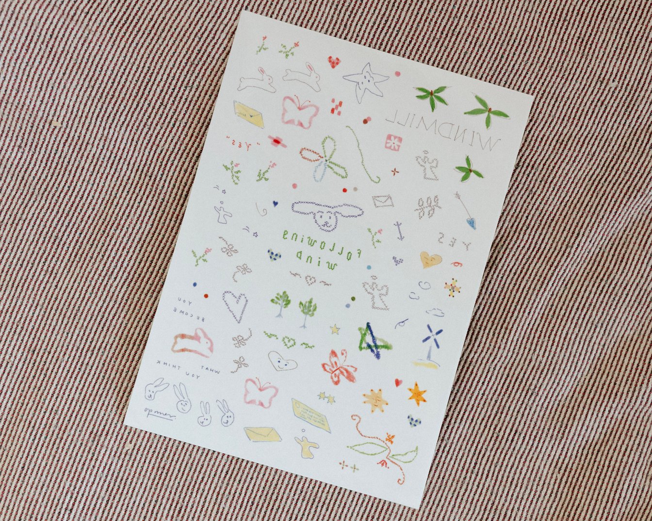 カラフルなタトゥーシール