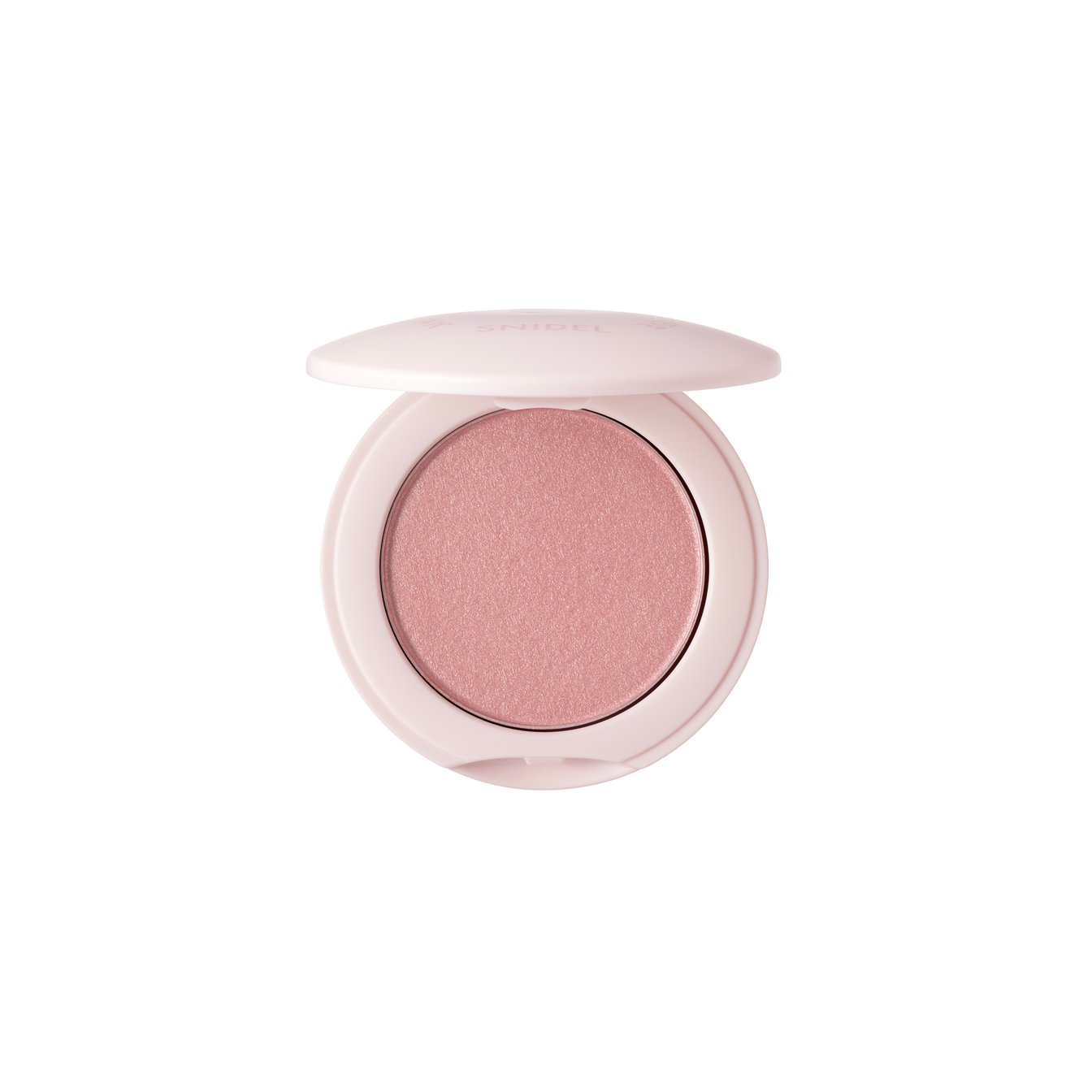 ピンクのケースにピンクのチークがセットされたコンパクト