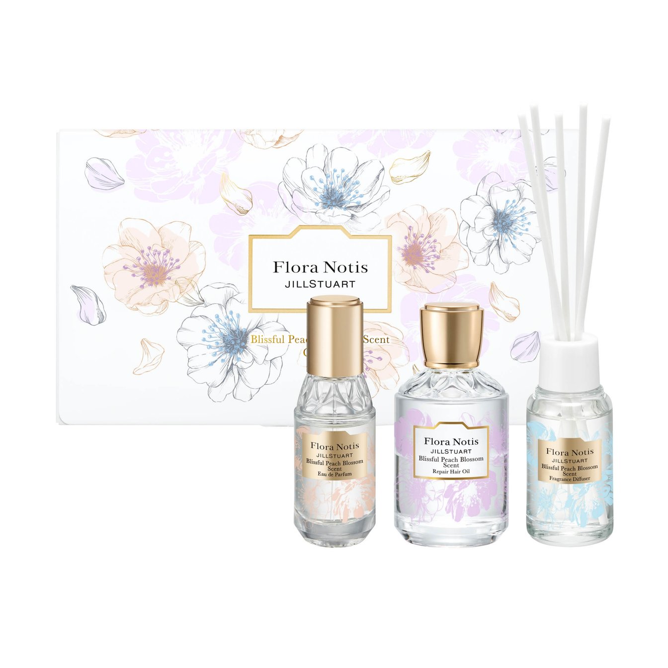 オードパルファムとリペアヘアオイル、ディフューザーのコフレ