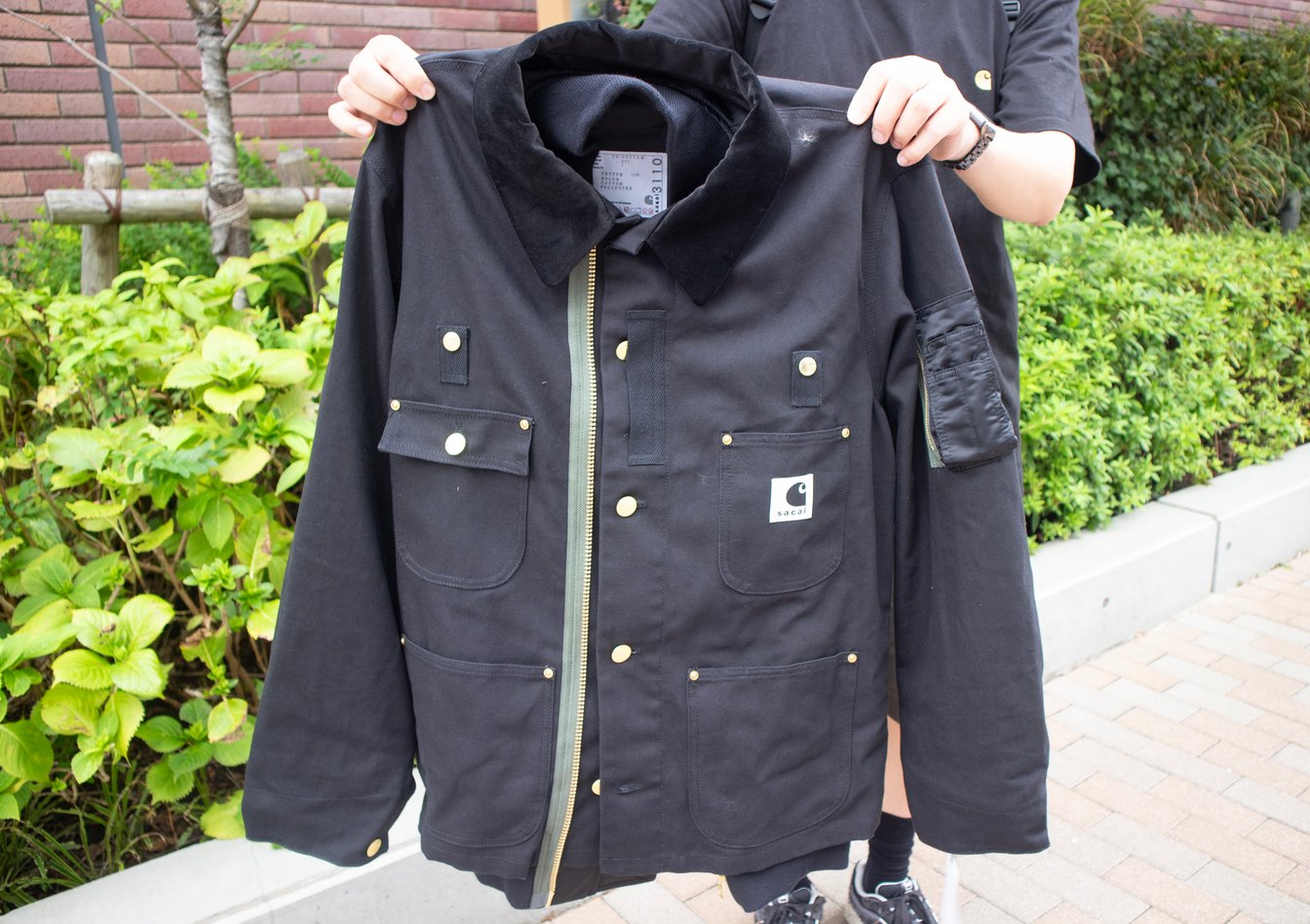 sacai carhartt ma-1 カーハート サカイ 23aw ファレル 今日の1番さん:サカイ×カーハート WIP編』夜通し並んだ服好きIT