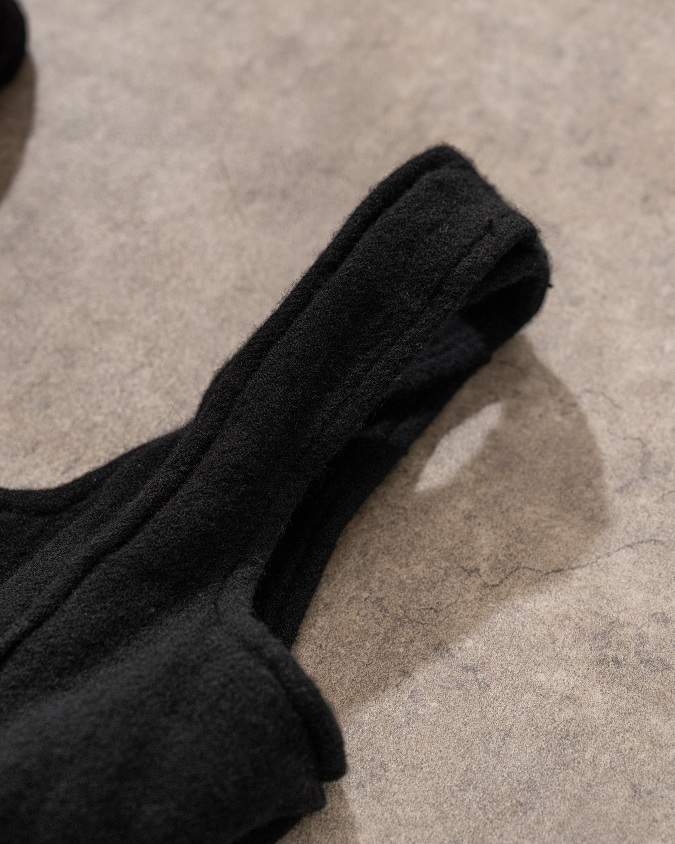 ブラック コム デ ギャルソン ウール ナイロン ツイード バッグ