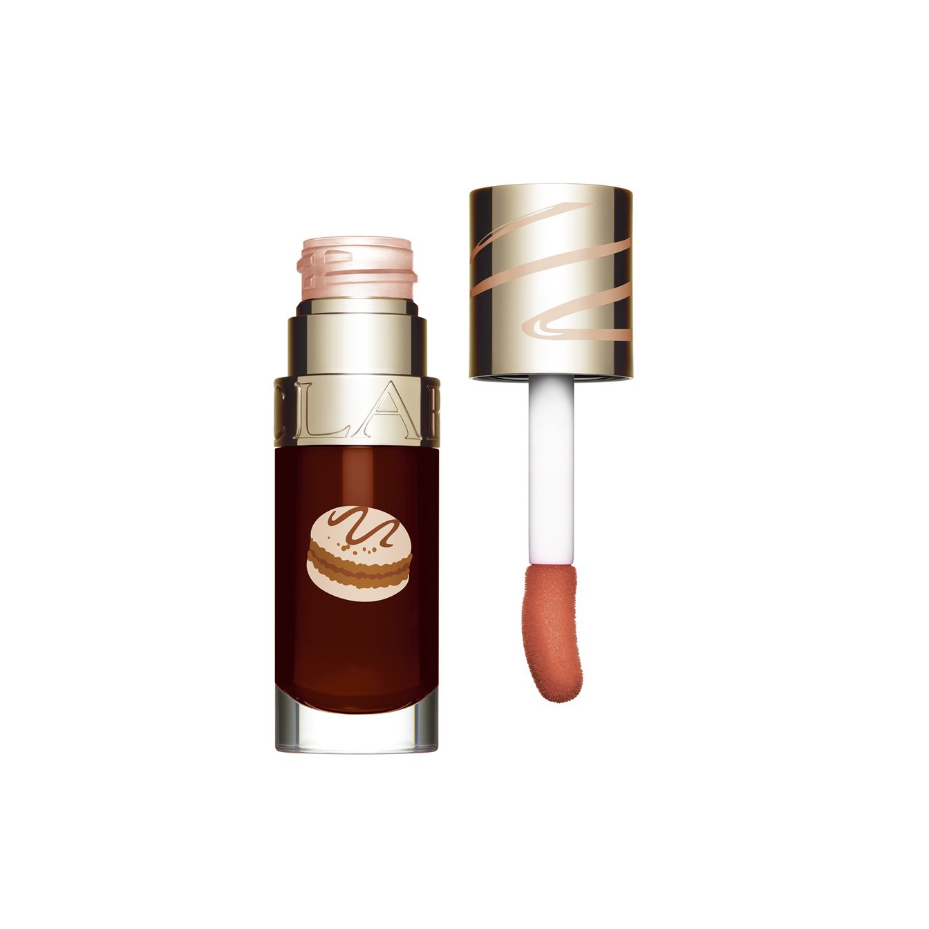 ブラウンカラーのリップオイル