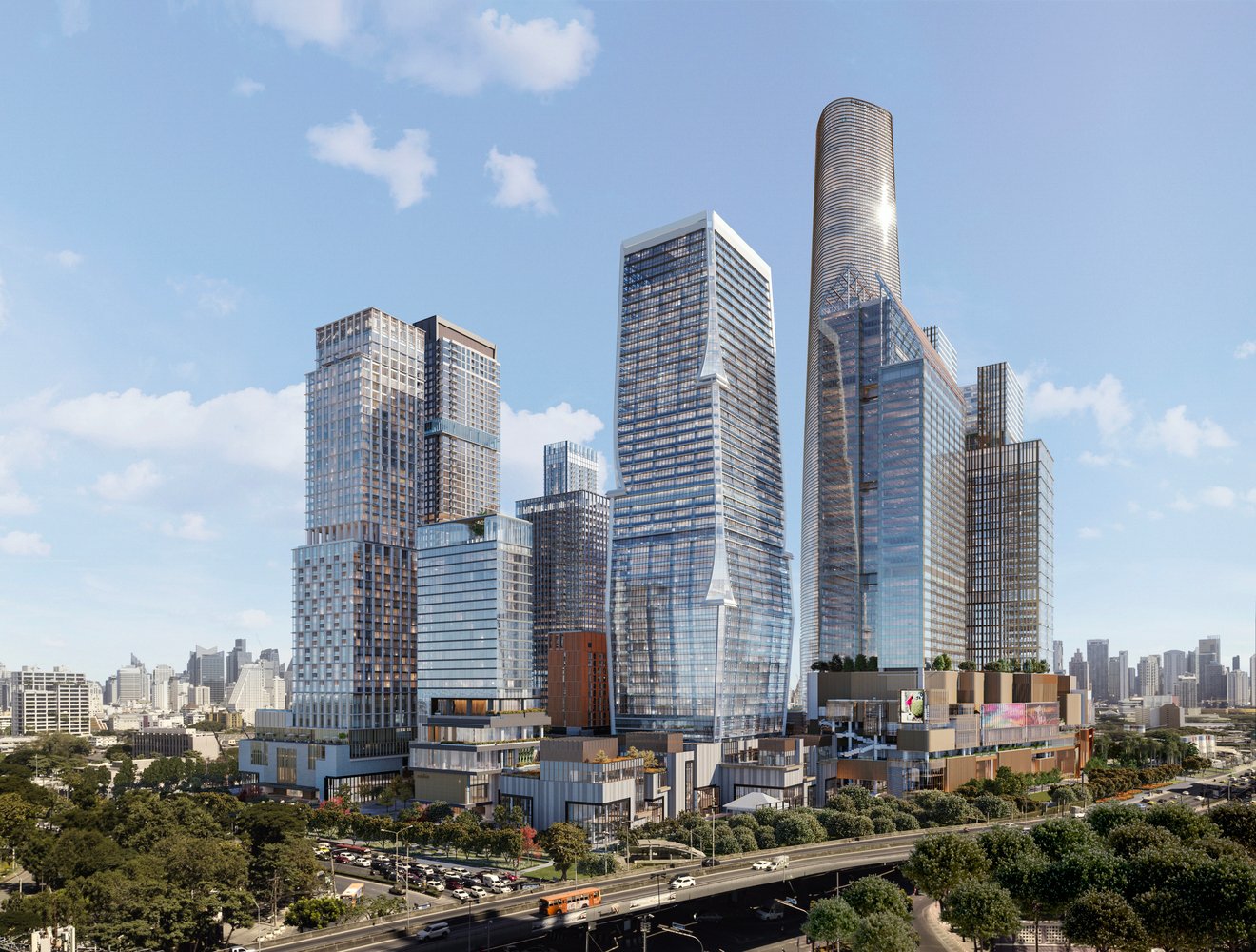 三越伊勢丹ホールディングスが参画した開発施設の外観イメージ