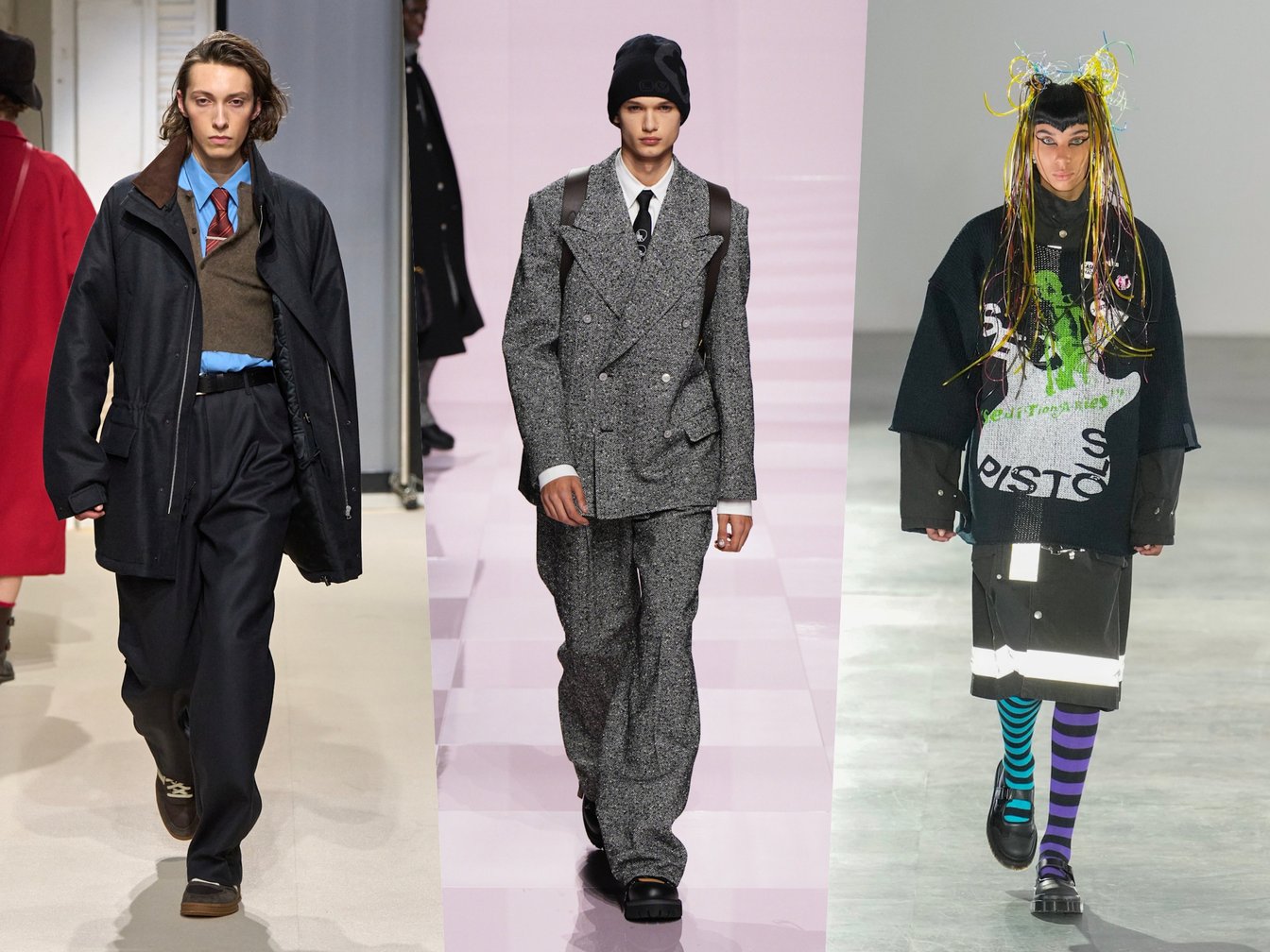 AURALEE/LOUIS VUITTON/KIDILLのルック