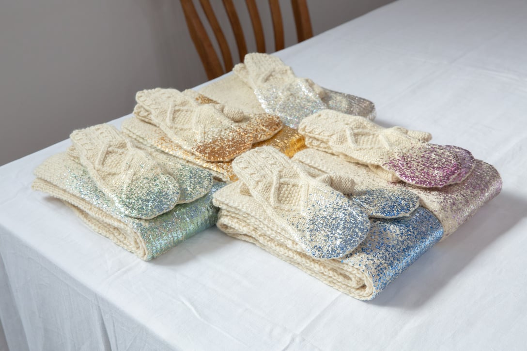 YUKI FUJISAWAのマフラーと手袋