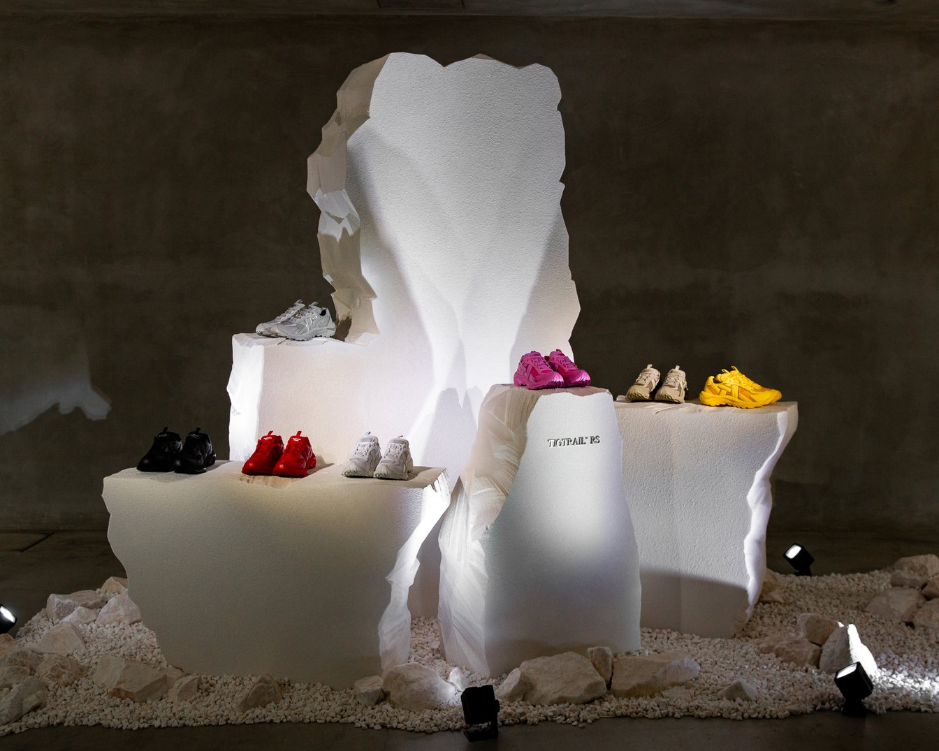 新シリーズ発表会の展示