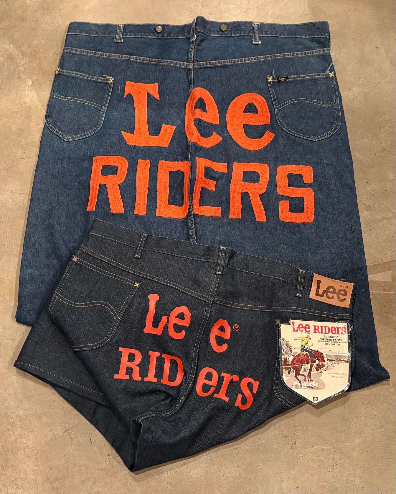 Vintage Lee advertising jeans