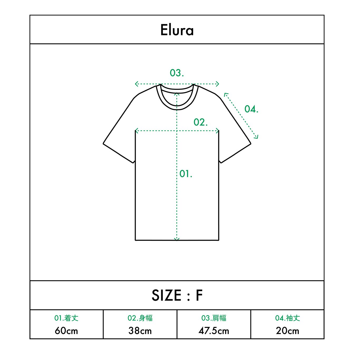 「エルーラ」汗染み軽減Tシャツのサイズ感