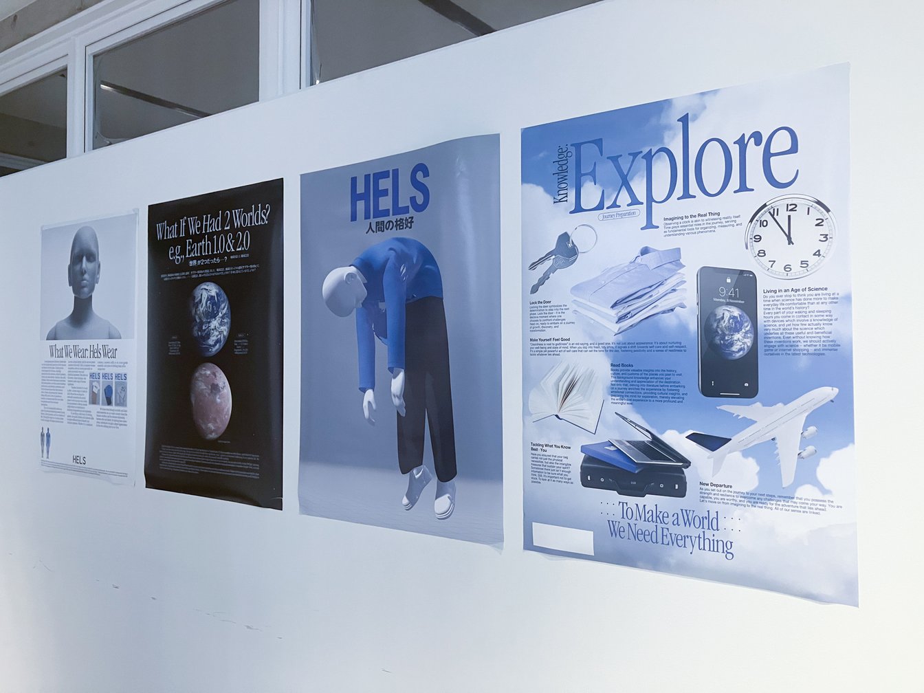 壁に貼られたポスター