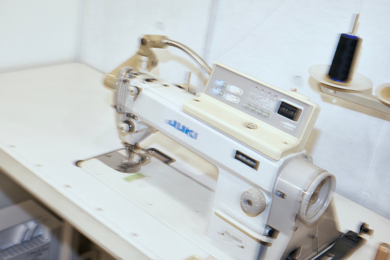 アトリエのミシン