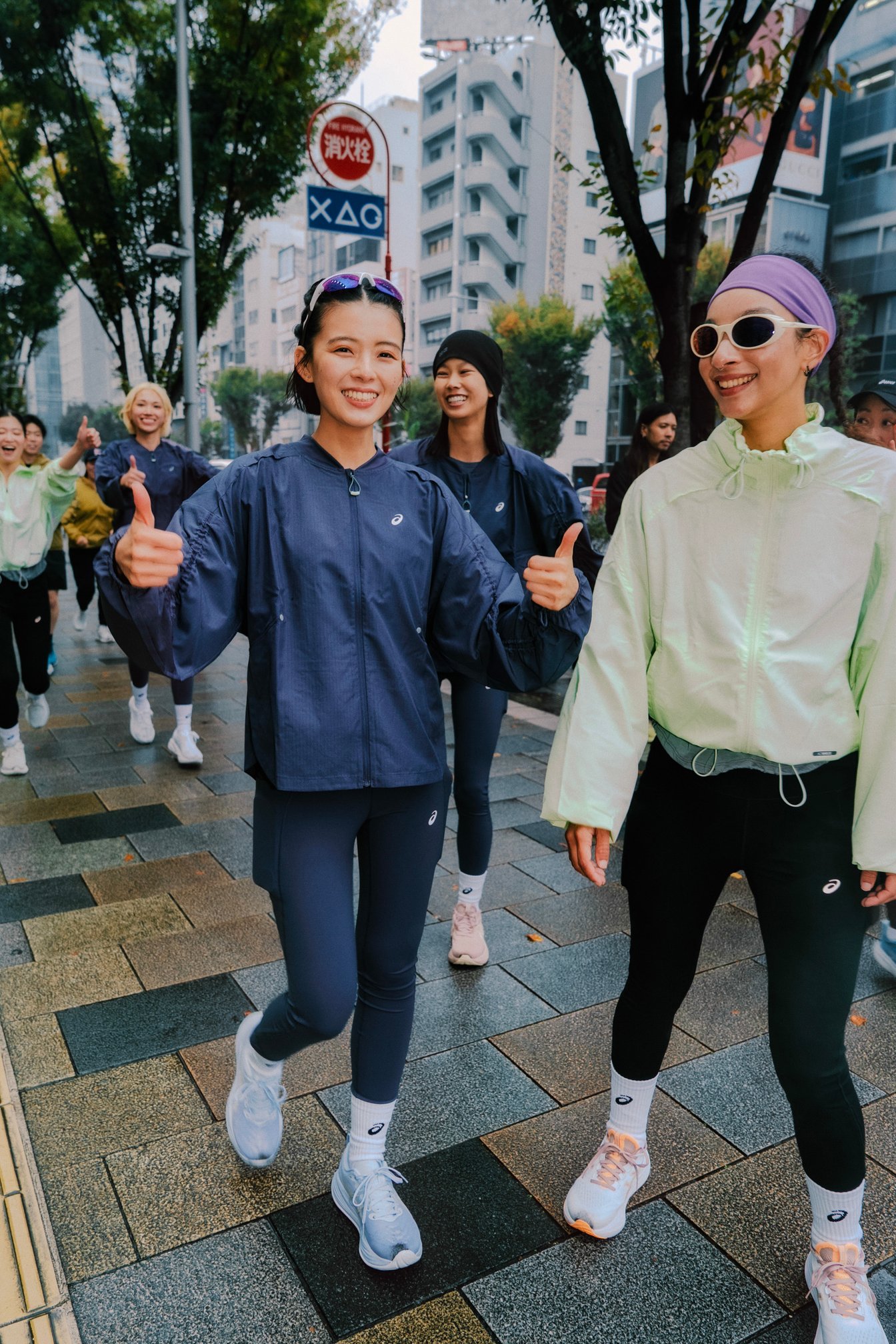 ランニングを終えた2人
