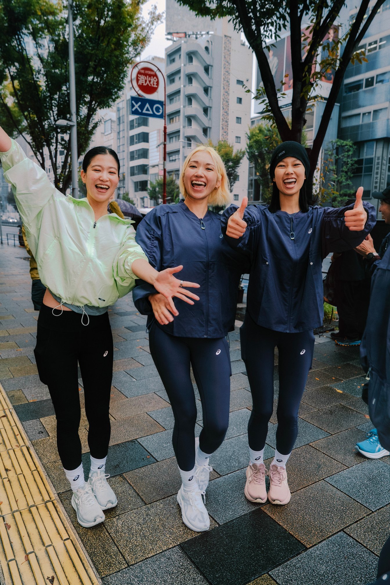 ランニングを終えた3人