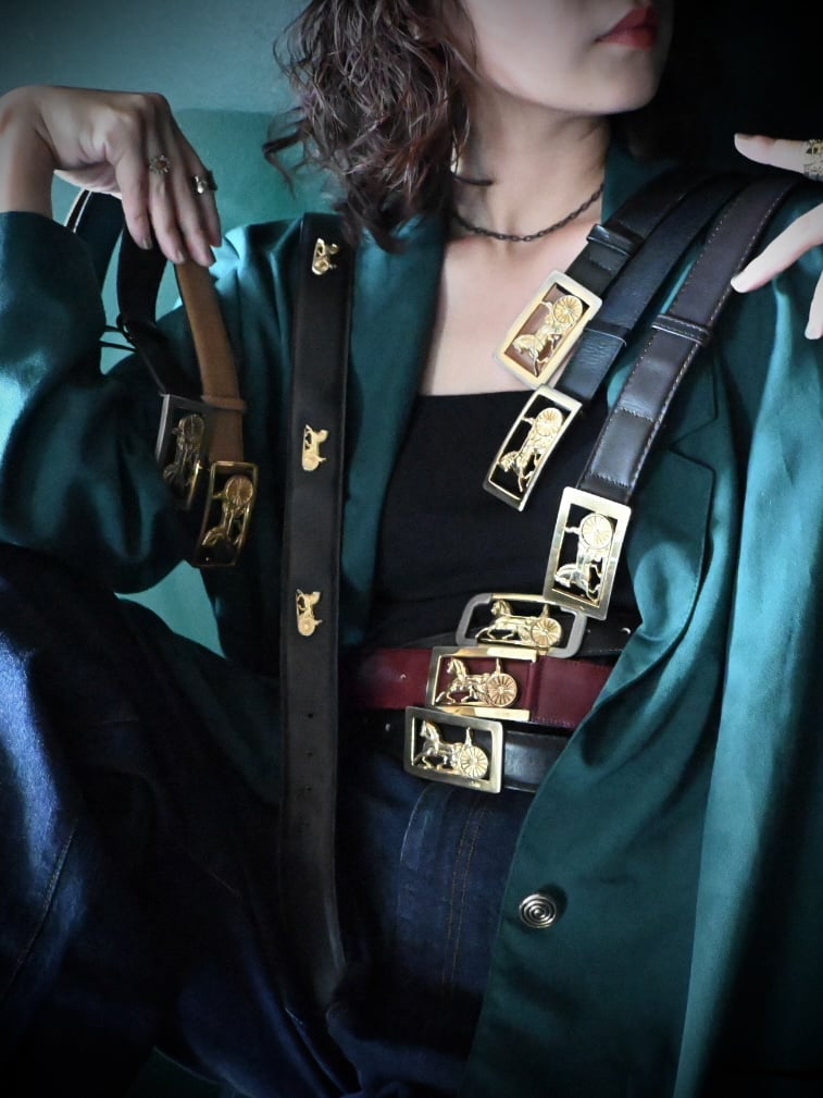 Celine carriage metal belt