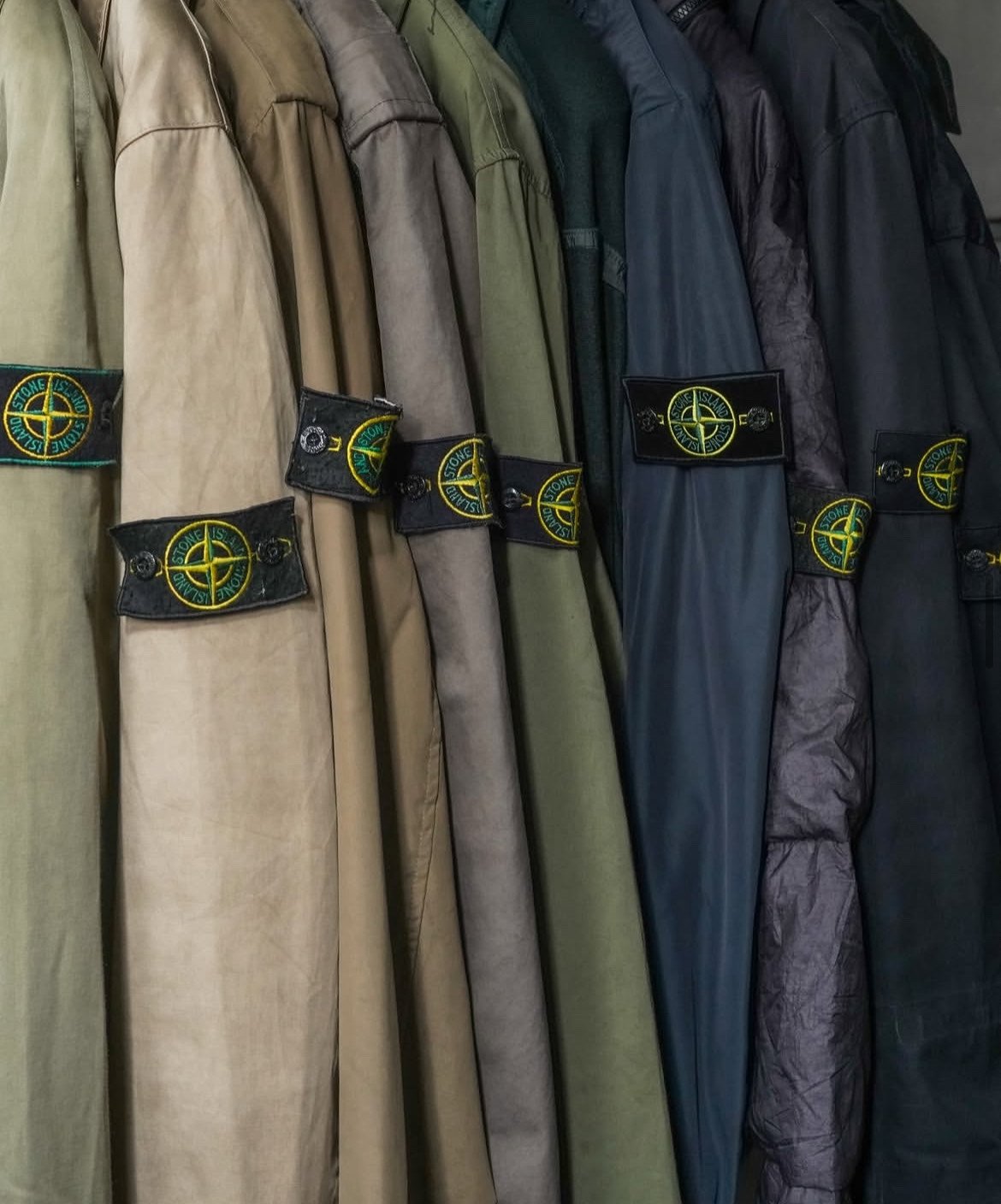 Stone Island outerwear collection compass patch lineup