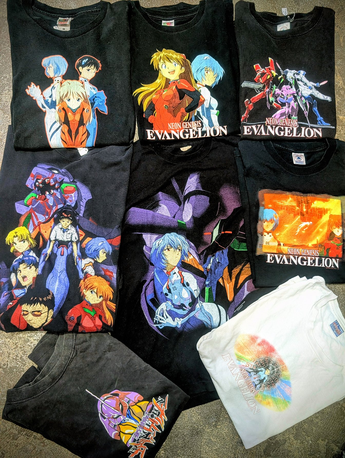 1990s Evangelion Tshirts