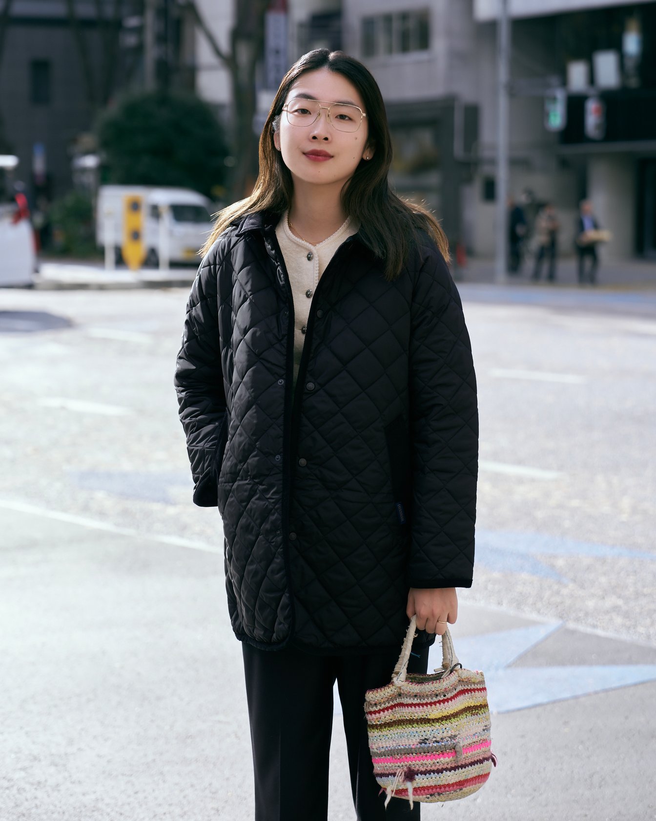 ラベンハムのジャケットを着たモデル