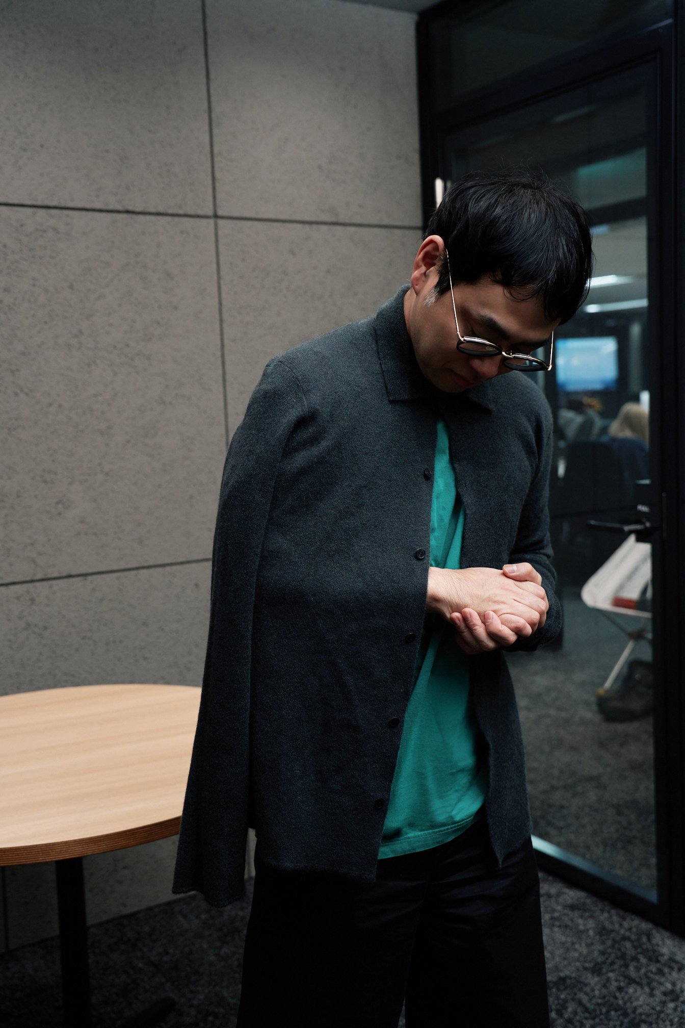 THE ROW カシミアシルクカーディガンシャツ