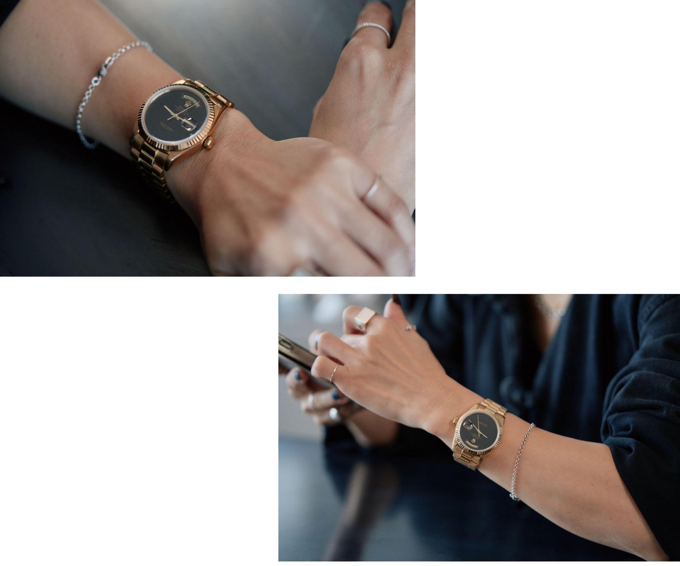 ロレックスの着用画像