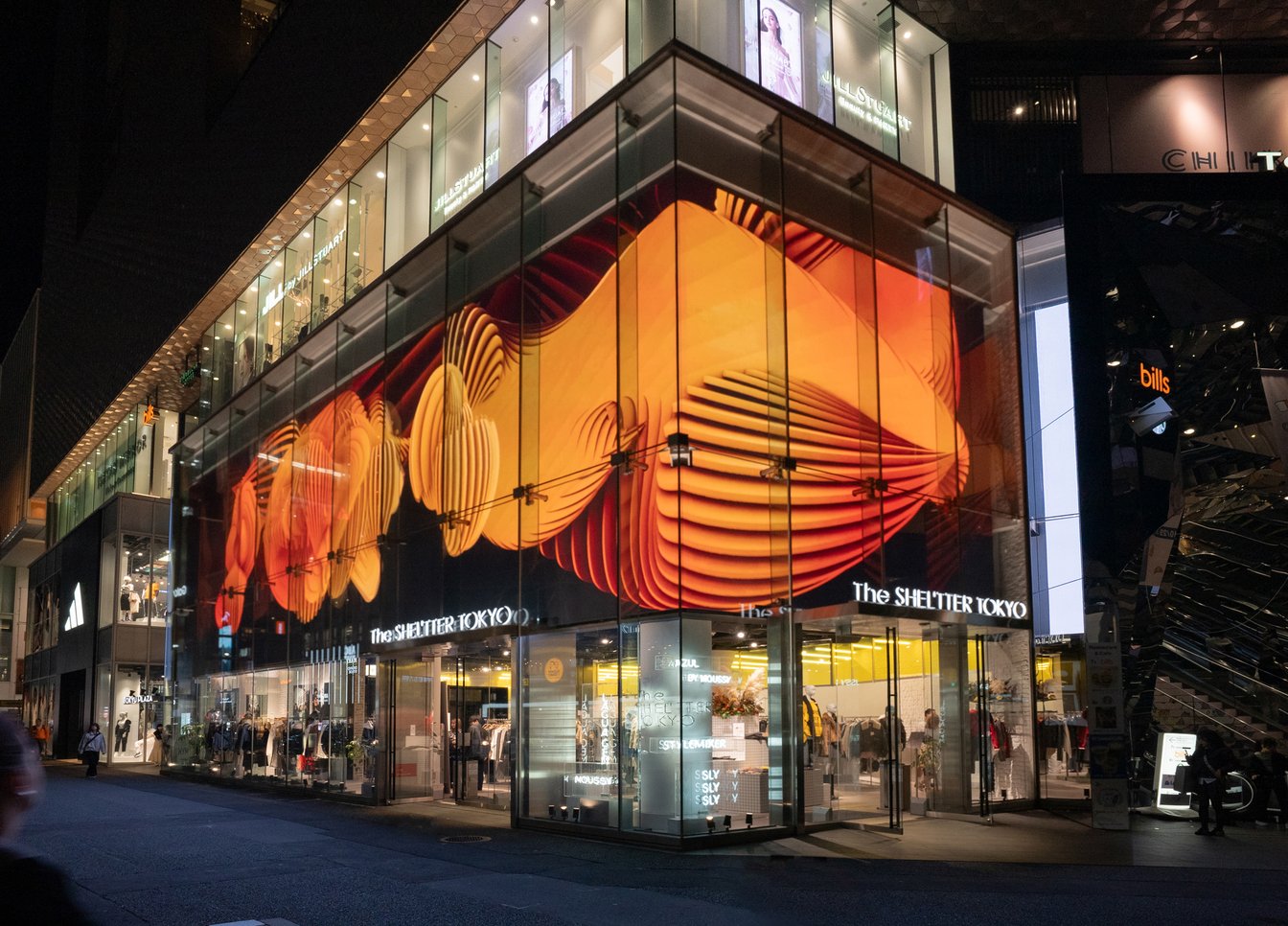 2023年3月に原宿にオープンしたバロックのグローバル旗艦店「The SHEL’TTER TOKYO」外観