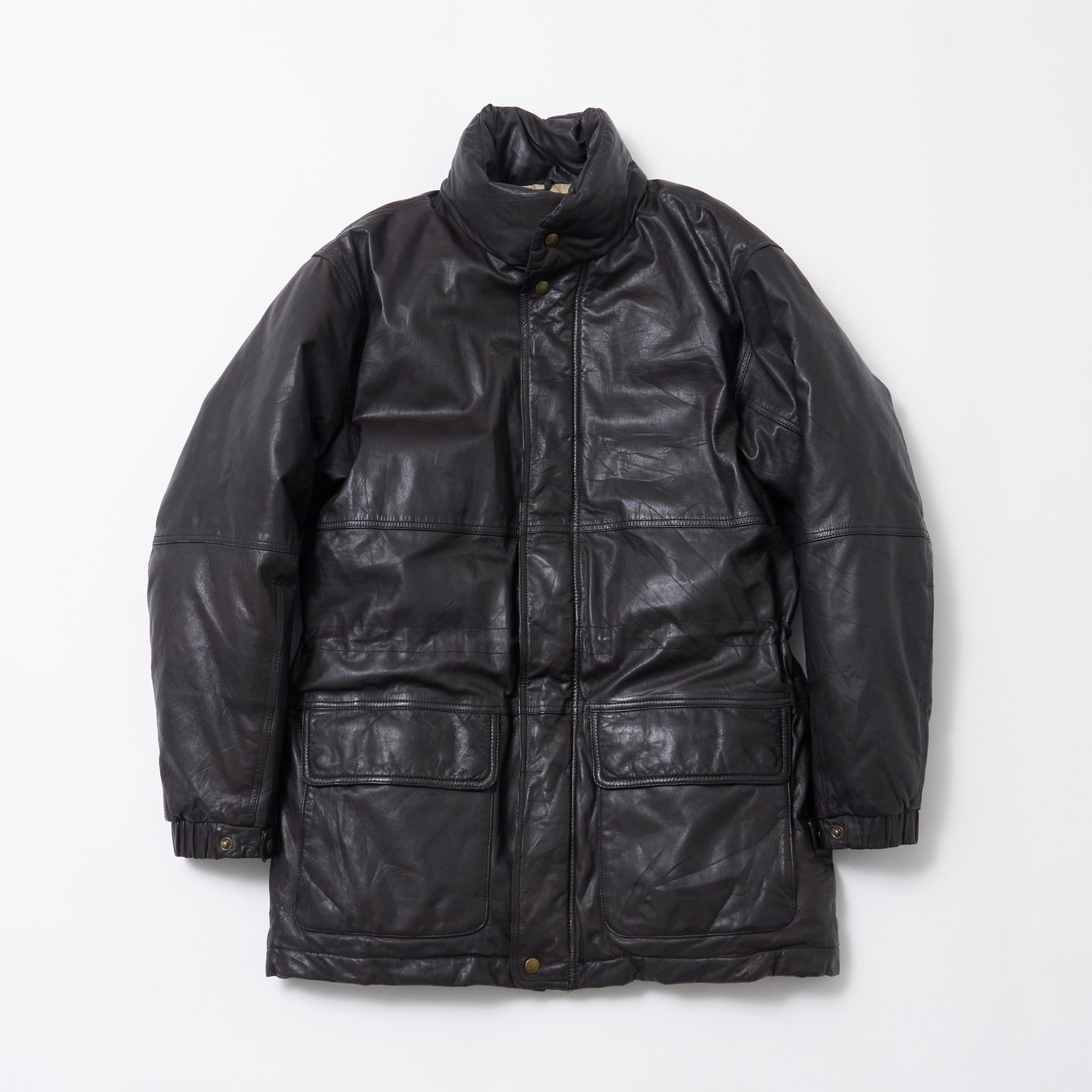 エディー バウアー レザーダウンジャケット