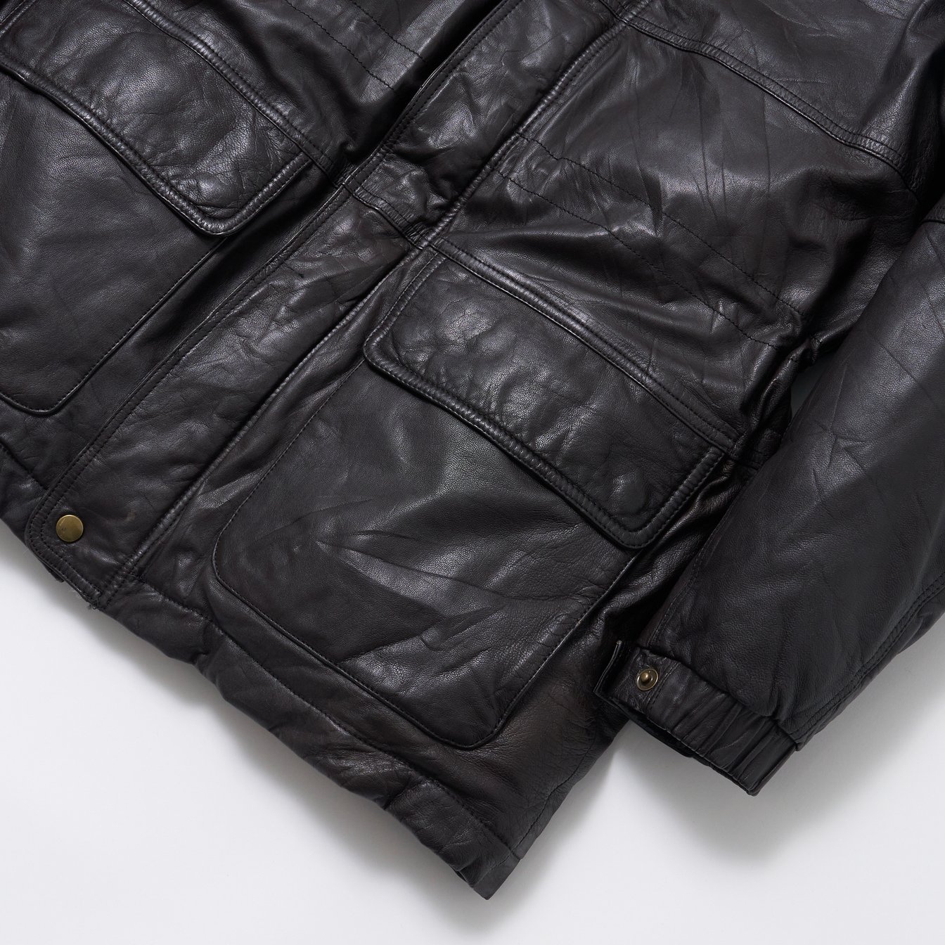 エディー バウアー レザーダウンジャケット