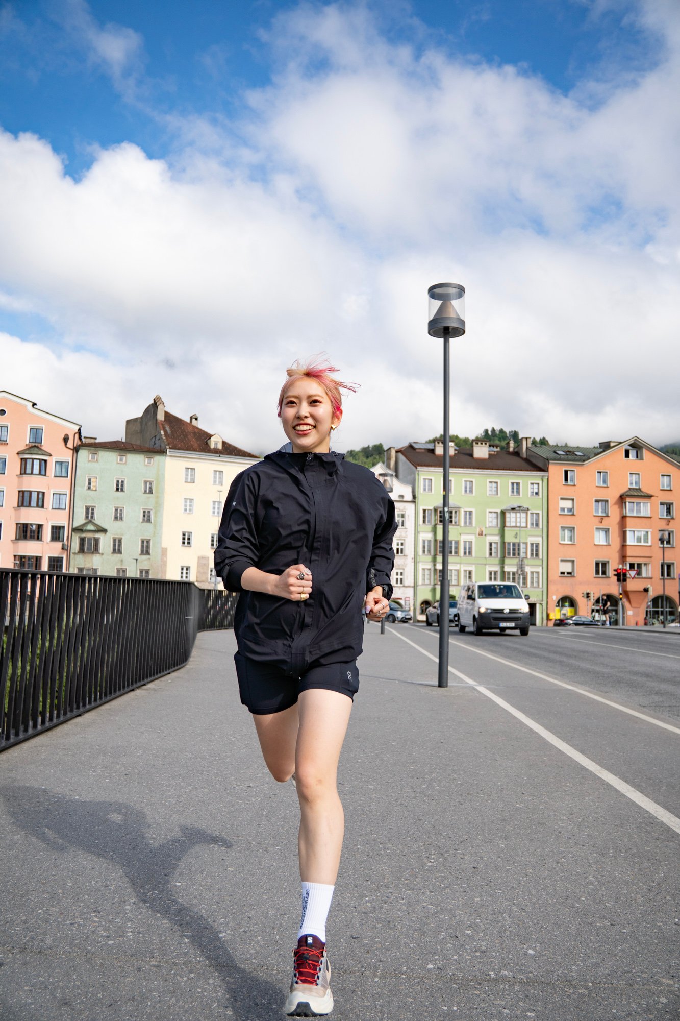 碧さんが走っている様子