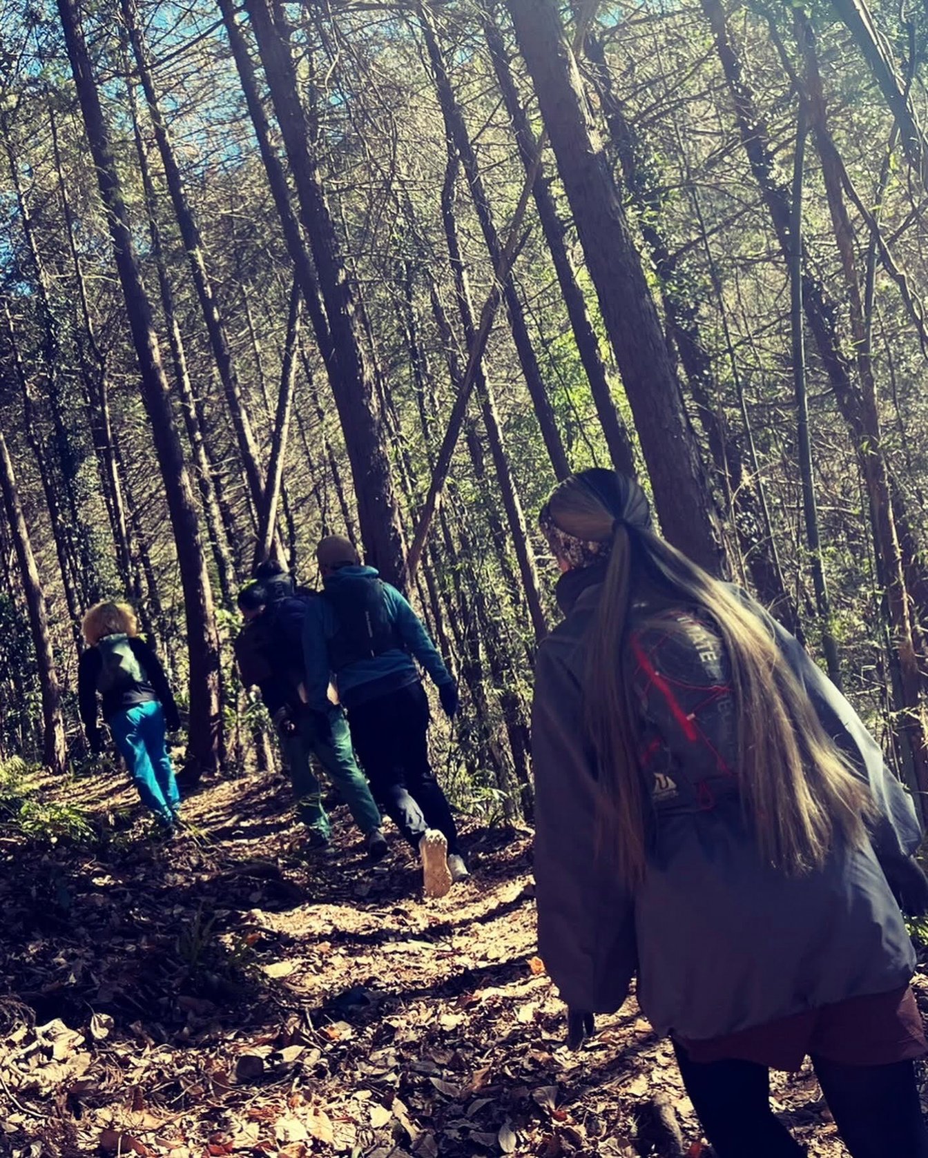 文化服装学院ランニング部とのグループランでの一コマ