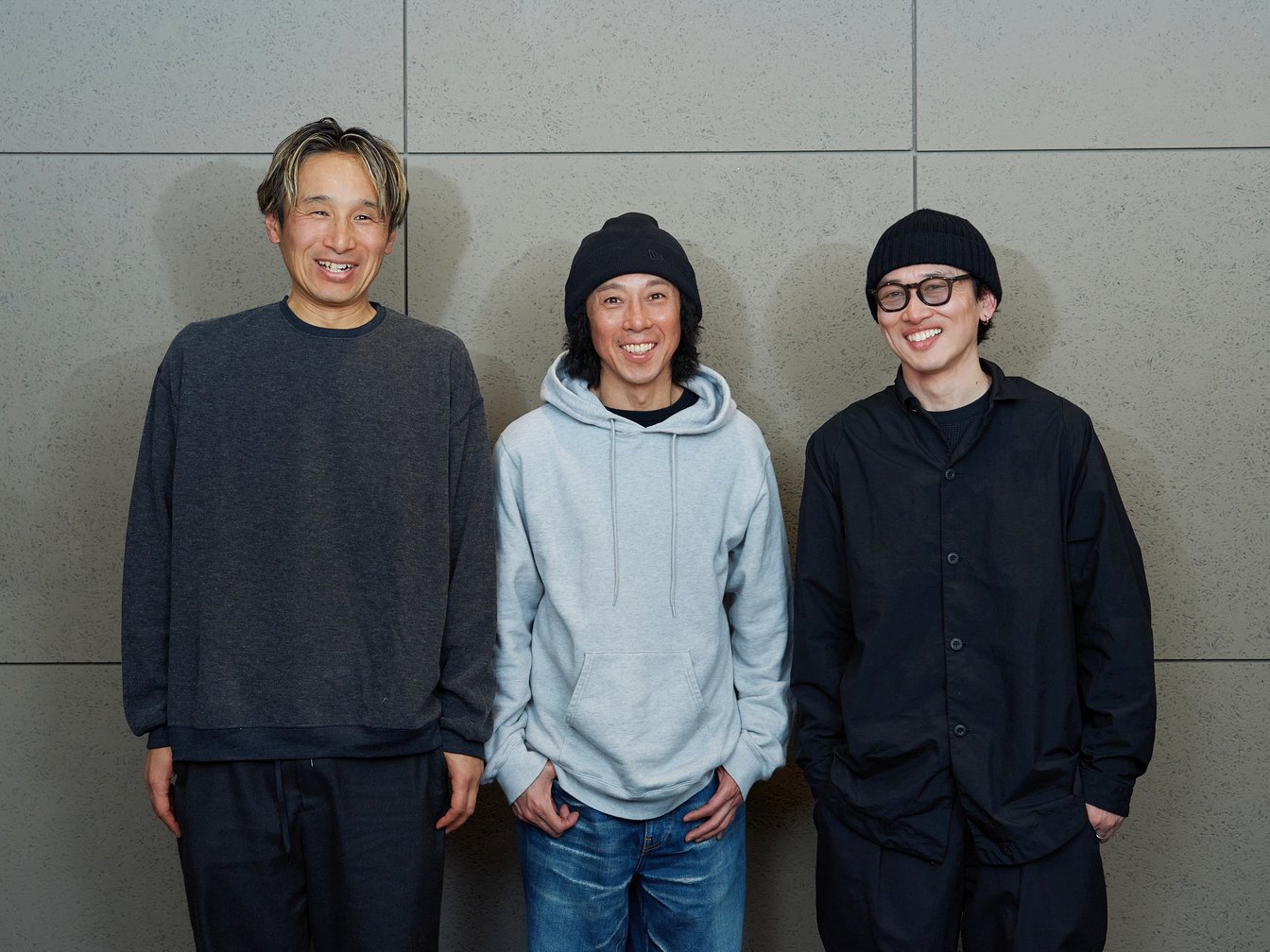 スノーボード有識者鼎談に参加した3人のポートレート