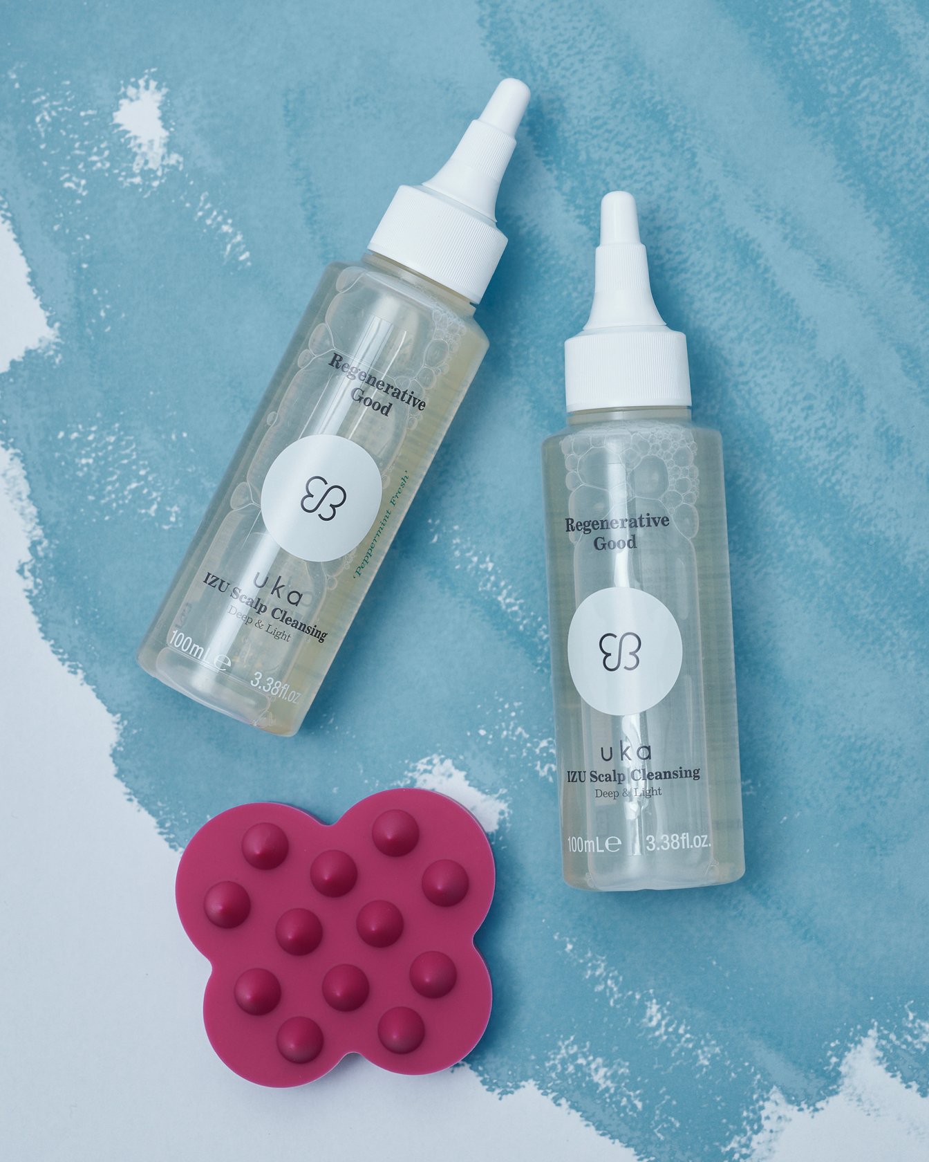 ウカのスカルプクレンジングとスカルプブラシ