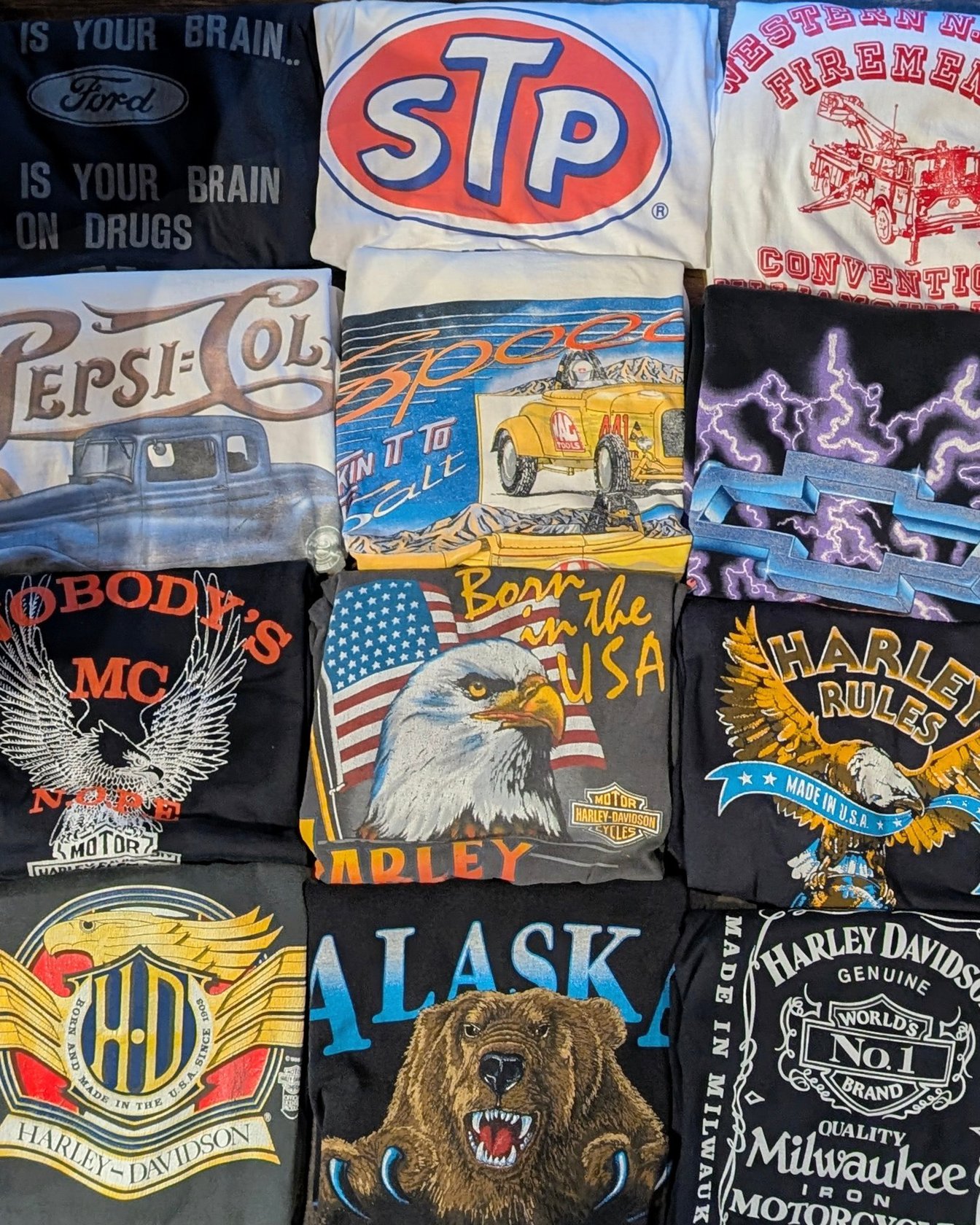 3D EMBLEM HARLEY DAVIDSON T-SHIRTS