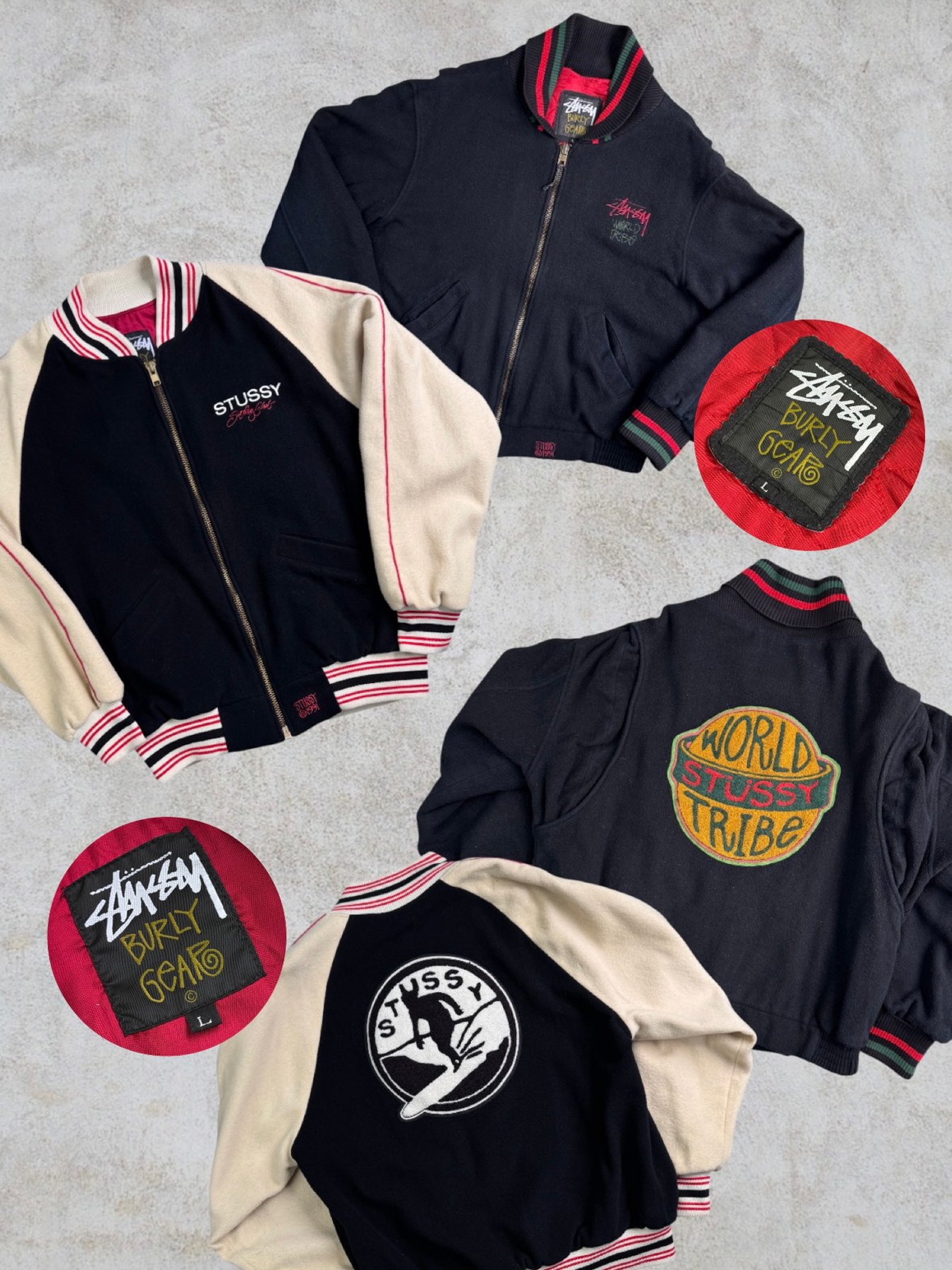 90’S OLD STUSSY VARSITY JACKET