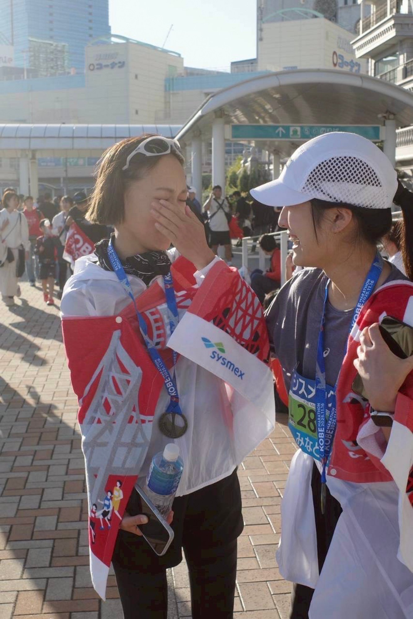神戸マラソン完走後の吉田さん