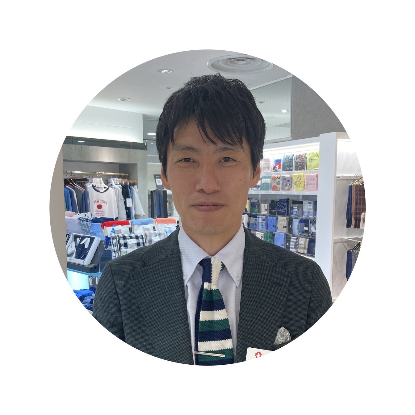 阪急メンズ大阪　松井隆朗さん　顔写真
