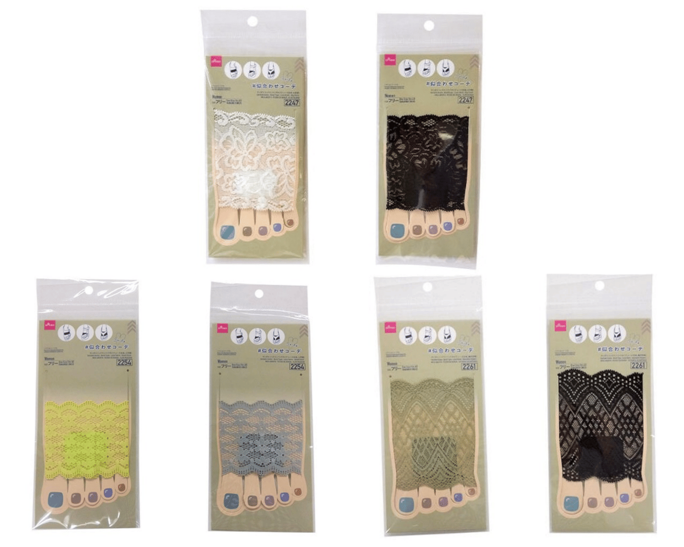 DAISO サンダルソックス 各110円