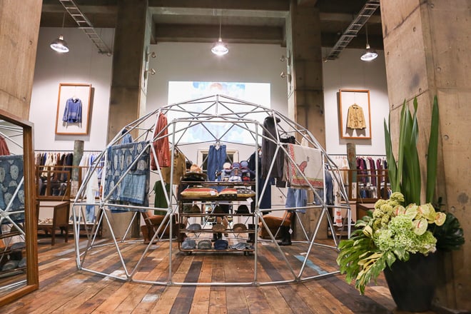 ファッションブランド「visvim」 の2014年春夏コレクション展示会会場