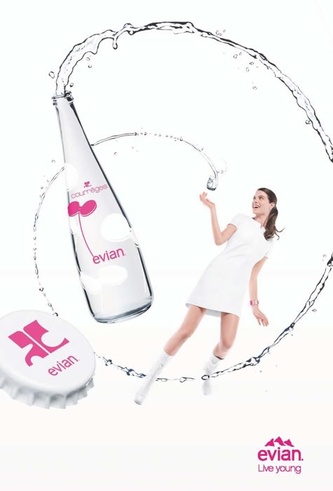 2011年に発売した「エビアン」デザイナーズボトルのキャンペーン広告