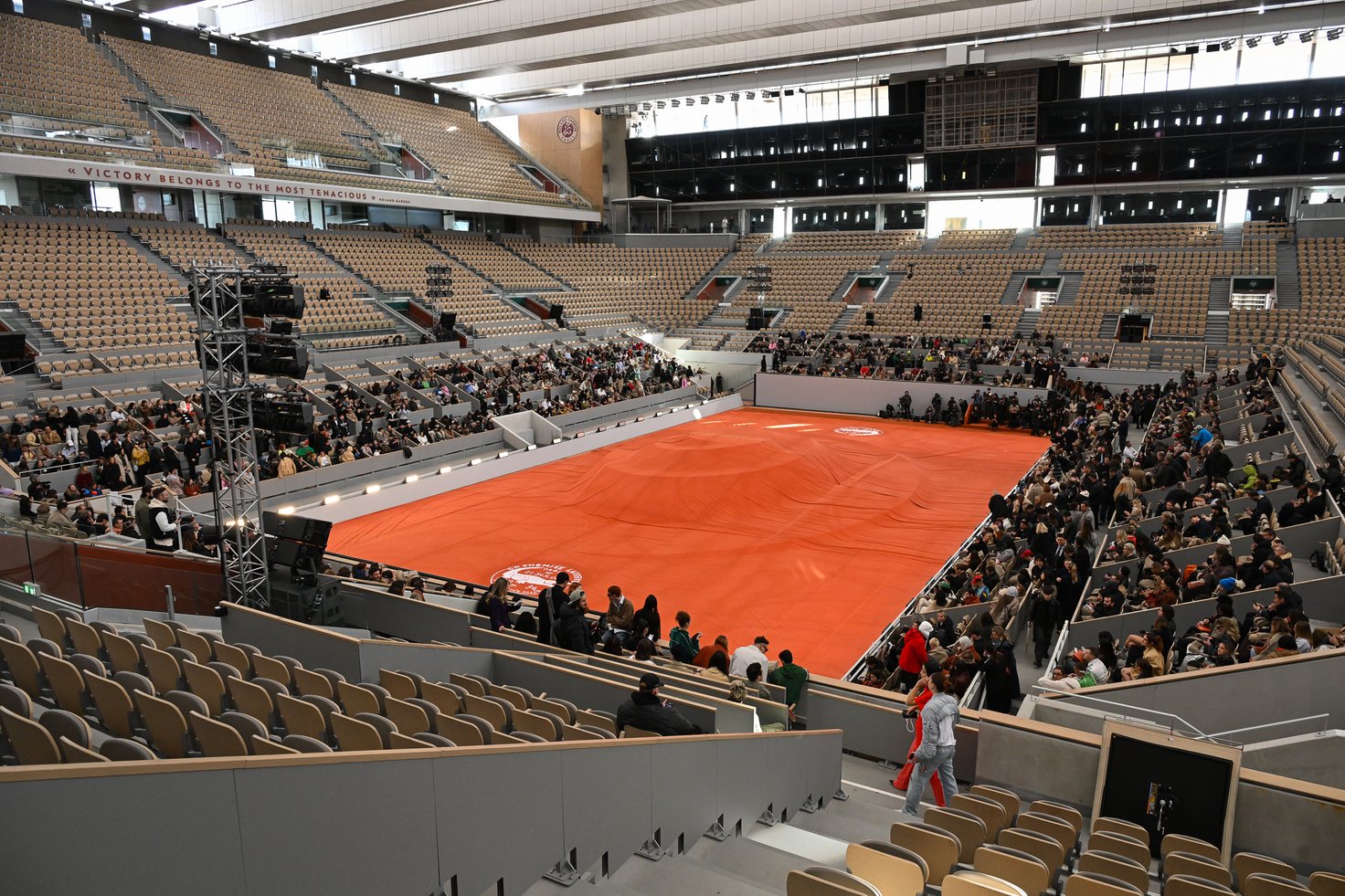 ラコステのショー会場