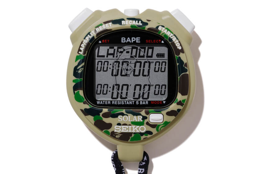 SEIKO×BAPE® ABC CAMO STOPWATCH