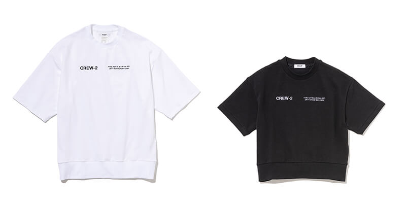 ライトウォームスウェット ハーフスリーブ クルー